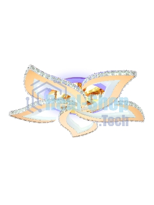 Потолочный светодиодный светильник Ambrella light FA1724/5 GD золото 3000K/4200K/6400K 113W 630*600*100 (ПДУ РАДИО 2.4G)