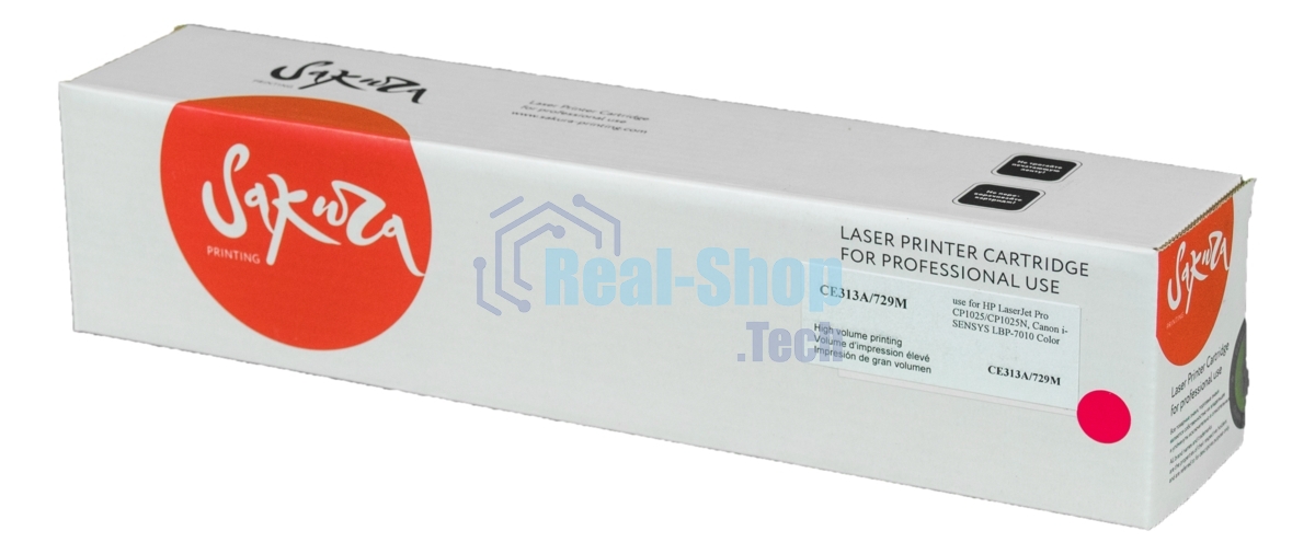Картридж лазерный Sakura CE313A для HP LaserJet Pro CP1025/CP1025NW, Canon i-SENSYS LBP-7010 Color пурпурный, 1000 к.