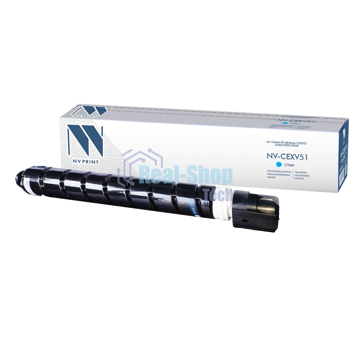 Картридж лазерный NVPrint совместимый NV-C-EXV51 Голубой для Canon IR Advance C5535/5540/5550/5560 (60000k)