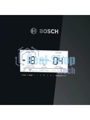 Холодильник Bosch KGN39LB30U черный двухкамерный 290/110л морозилка снизу, No Frost