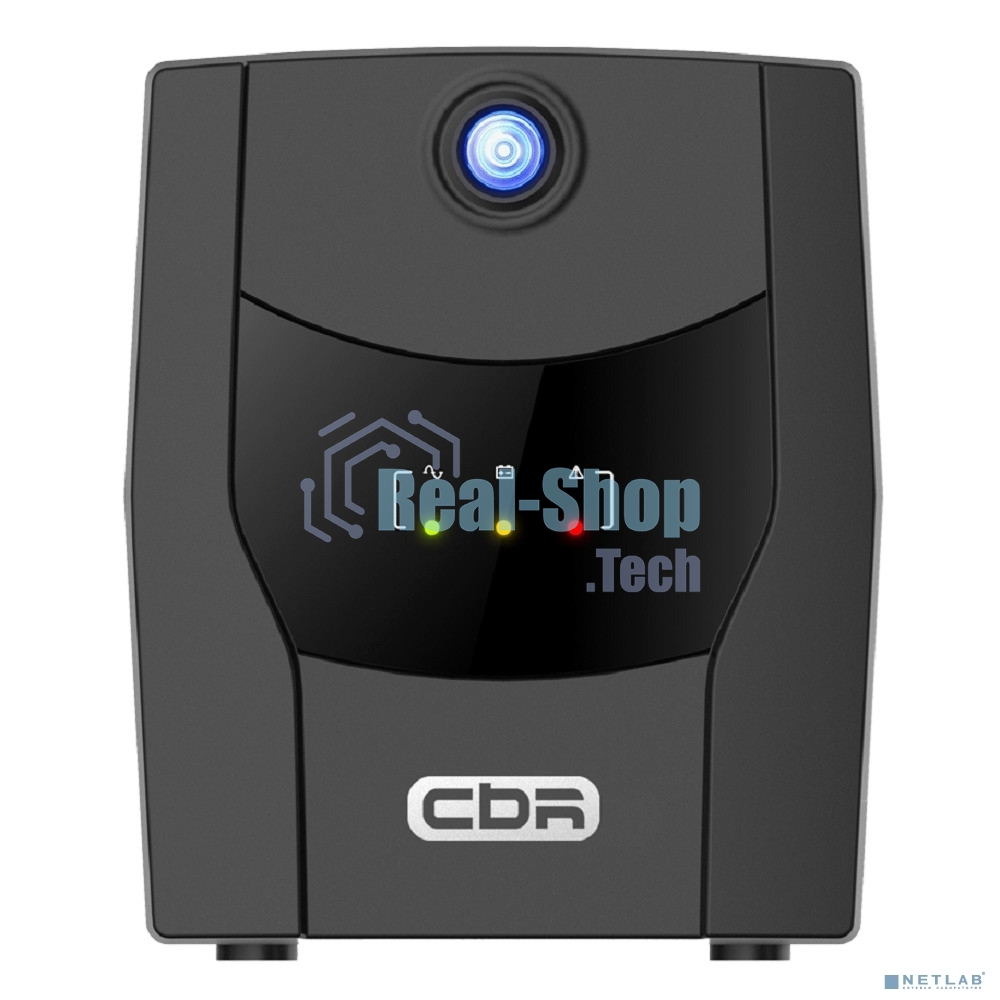 Источник бесперебойного питания CBR QTM-1500T-4F-LCUC Line Interactive 1500VA/900W 9Ah12V 4 x Shuko, HID-USB, RJ45/11
