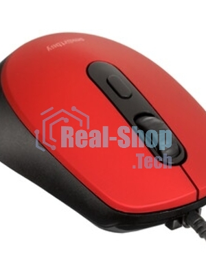 Мышь проводная беззвучная Smartbuy ONE 265-R красная, 40 SBM-265-R