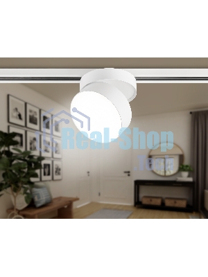 Трековый однофазный светодиодный светильник Ambrella light GL6875 WH белый LED 16W 4200K D115*90