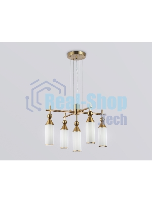 Люстра Ambrella light LH55276/5 BS/FR латунь/белый матовый E14*5 max 40W D520*1390