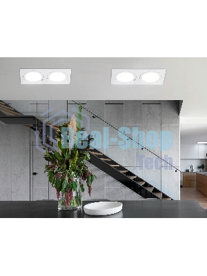 Светильник Ambrella light TN6612/2 WH белый IP44 GX53/2 max 15W 215*110*24