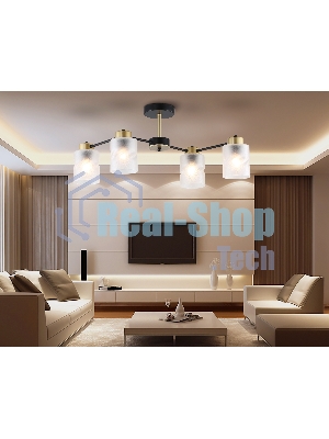 Светильник Ambrella light TR303324/4 BK/GD черный/золото E27/4 max 60W 650*290*270