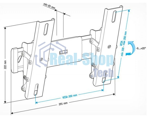 Кронштейн для телевизора Holder LCD-T2611 черный 22