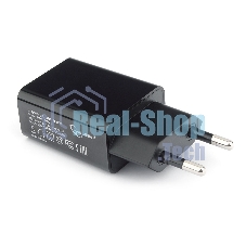 Сетевое зарядное устройство Cablexpert MP3A-PC-21 100/220V - 5V USB 1 порт, 1A, черный