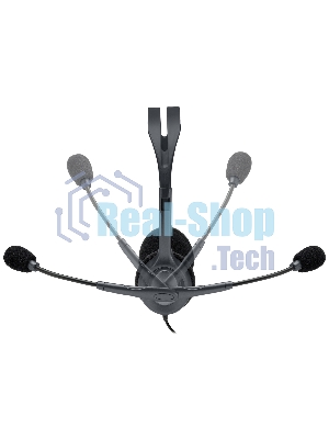Гарнитура Logitech H111 чёрный, проводная, 3.5 мм