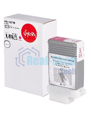Картридж струйный Sakura 6707B001 ( PFI-107 M) для Canon, пурпурный, 130 мл.