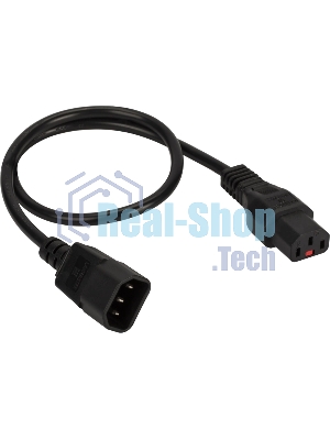 Шнур питания Lanmaster LAN-PP13L/14-5.0-BK C13-С14 проводник.:3x0.75мм2 5м 220В 10А черный