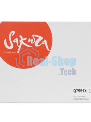 Картридж Sakura Q7551X для лазерного принтера HPP3005/P3005n/P3005d/P3005dn/3005x/M3027MFP/M3027xMFP/M3035MFP/M3035xsMFP черный, 13000 к.