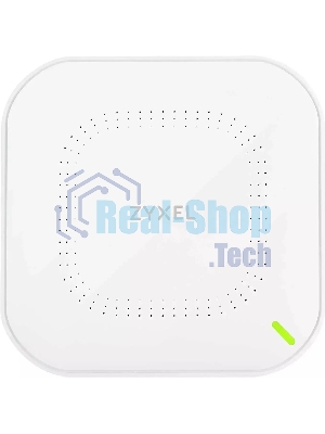 Гибридная точка доступа Zyxel NebulaFlex NWA90AX, WiFi 6, 802.11a/b/g/n/ac/ax (2,4 и 5 ГГц), MU-MIMO, антенны 2x2, до 575+1200 Мбит/с, 1xLAN GE, PoE, защита от 4G/5G, БП в комплекте
