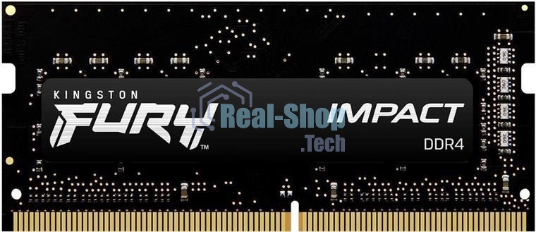 Оперативная память Kingston Fury Impact, DDR4, 8GB (1x8GB), 3200MHz, CL20, SO-DIMM