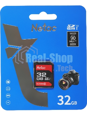 Флеш карта SDHC 32Gb Netac Class 10 UHS-I U1 P600 NT02P600STN-032G-R