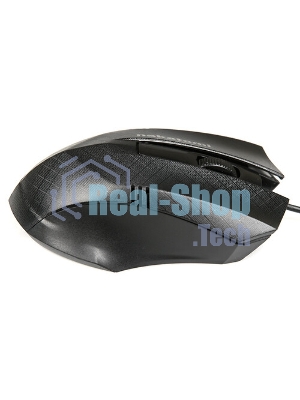 Мышь проводная Nakatomi MON-04U черный, 800 dpi, USB, кнопки - 3