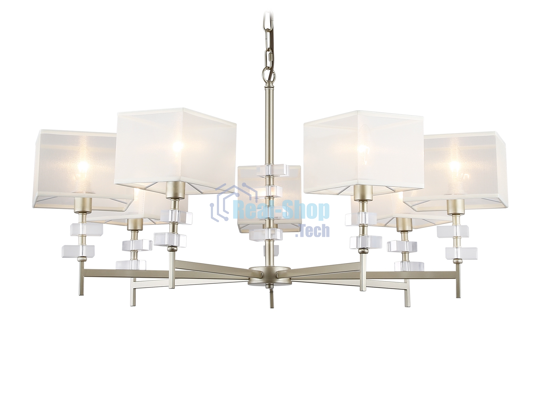 Люстра Ambrella light LH71332/7 CGD золото E14/7 max 40W D*860*850