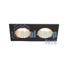 Встраиваемый точечный светильник Ambrella light TN102833/2 BK/GD черный/золото GU5.3/2 178*93*50