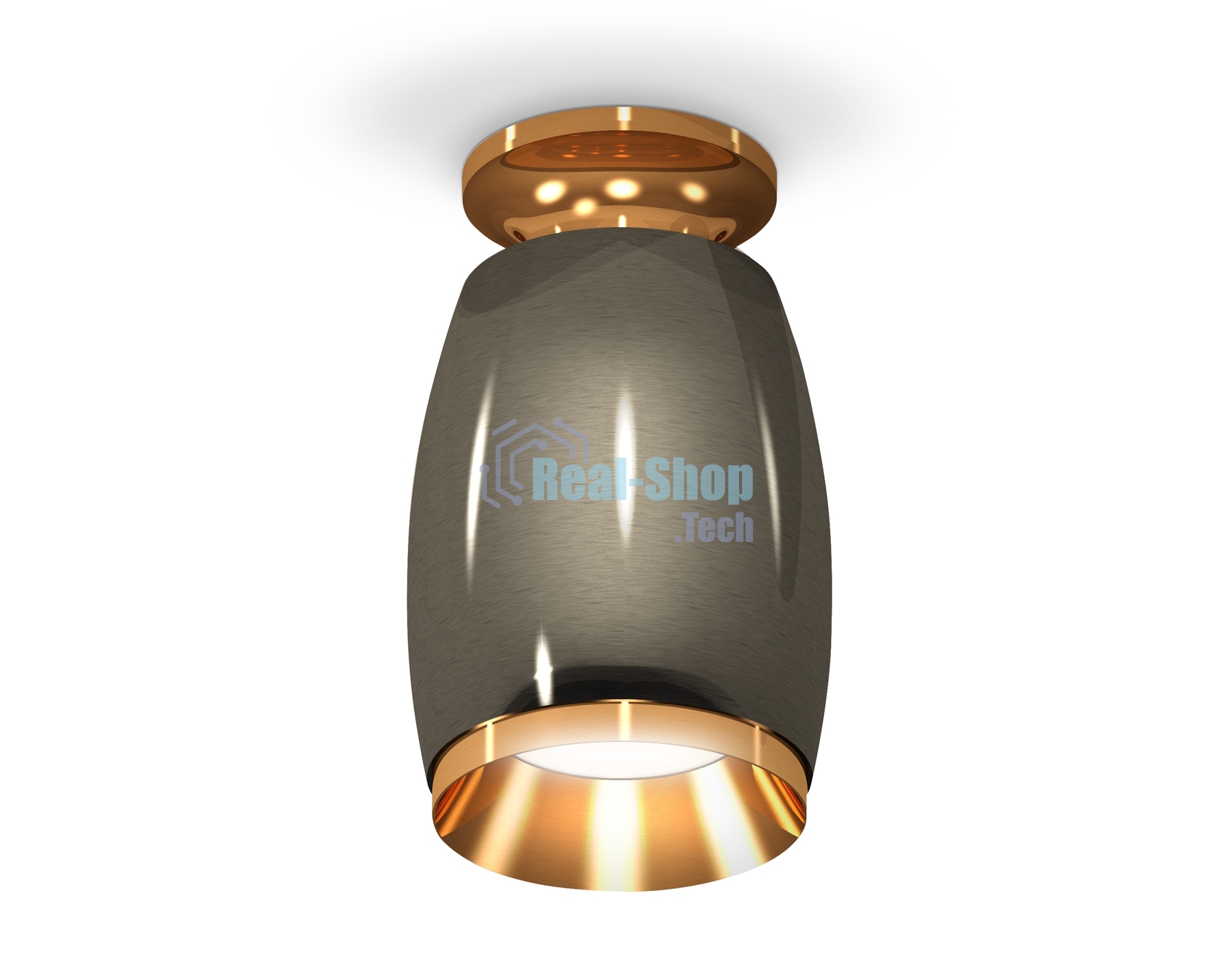 Светильник Ambrella Light XS1123043 DCH/PYG черный хром/золото желтое полированное MR16 GU5.3 (N6905, C1123, N7034)
