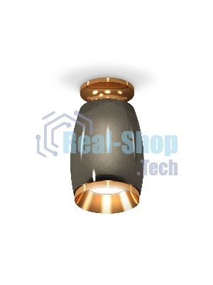 Светильник Ambrella Light XS1123043 DCH/PYG черный хром/золото желтое полированное MR16 GU5.3 (N6905, C1123, N7034)