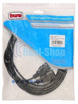 Кабель-удлинитель питания Buro IEC320-C13/IEC320-C14 5м