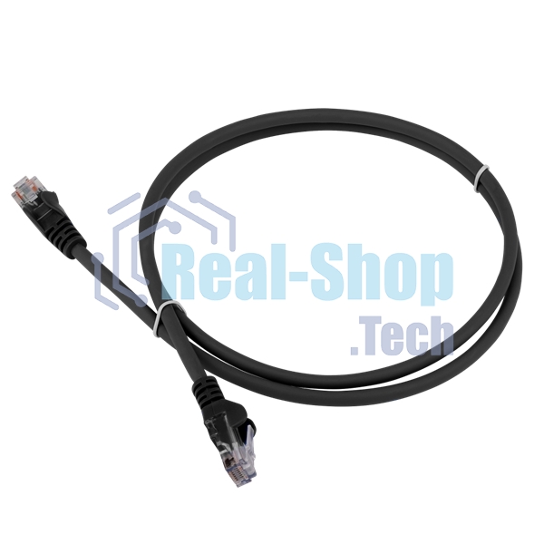 Патч-корд LANMASTER LSZH UTP cat.5e, 5.0 м, черный