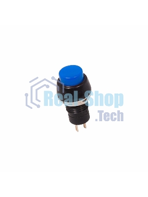 Выключатель-кнопка Rexant 250V 1А (2с) ON-OFF синяя Micro