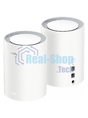 Бесшовный Mesh роутер Cudy M3000(2-PACK) AX3000 10/100/1000/2500BASE-T, белый (упак.:2шт)