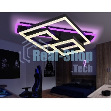 Светильник Ambrella light FA8533 BK черный 132W 3000K-6400K+RGB 630*570*160 (ПДУ РАДИО 2.4G)