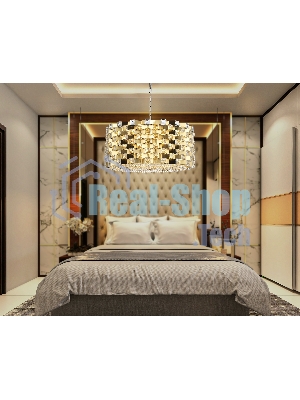 Люстра Ambrella light LH41009/18 BS/CL латунь/прозрачный E14*18 max 40W D700*320