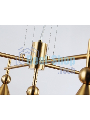 Люстра Ambrella light LH55276/5 BS/FR латунь/белый матовый E14*5 max 40W D520*1390