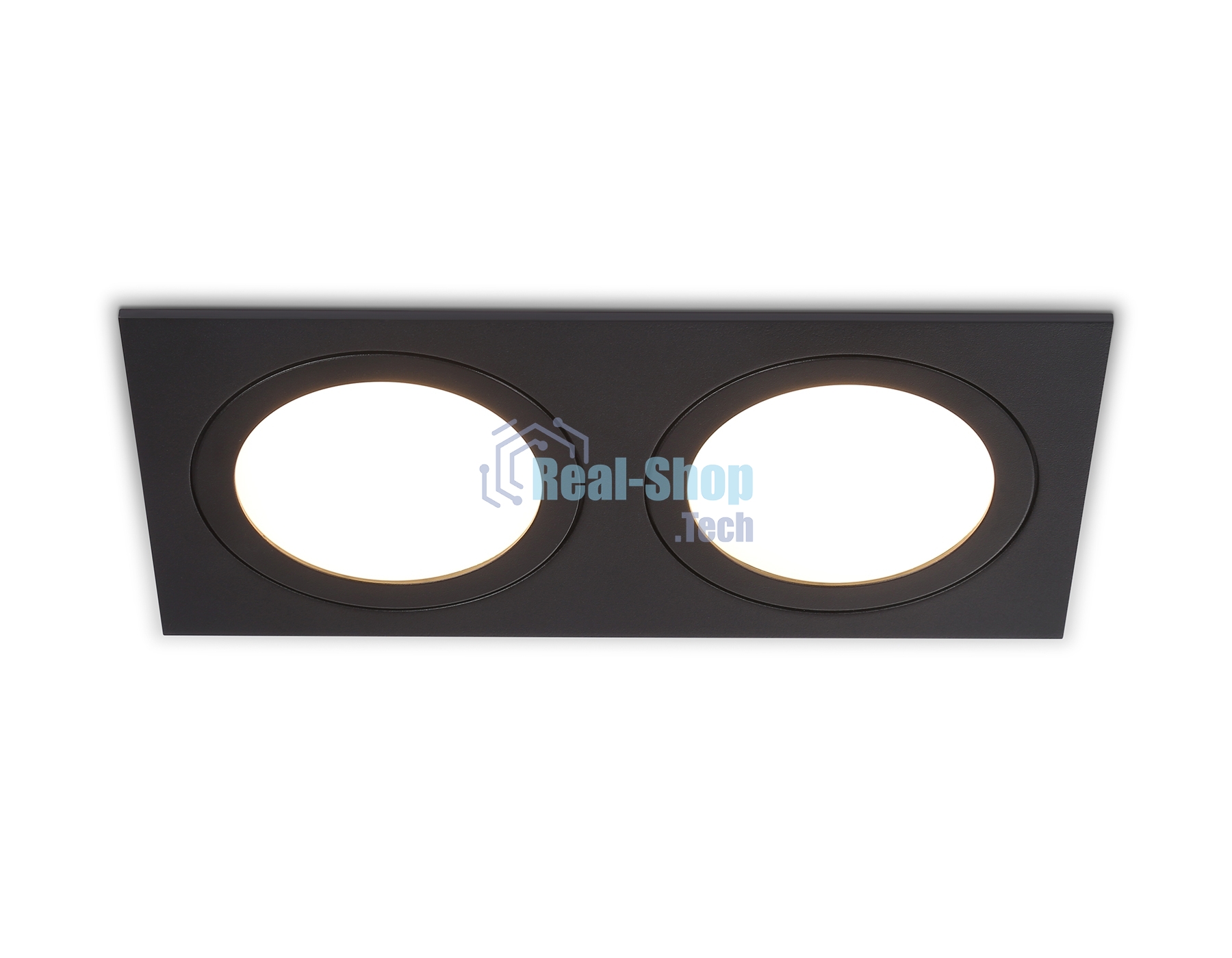 Светильник Ambrella light TN6615/2 BK черный IP44 GX53/2 max 15W 215*110*24