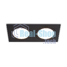 Светильник Ambrella light TN6615/2 BK черный IP44 GX53/2 max 15W 215*110*24