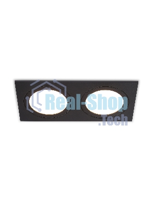 Светильник Ambrella light TN6615/2 BK черный IP44 GX53/2 max 15W 215*110*24