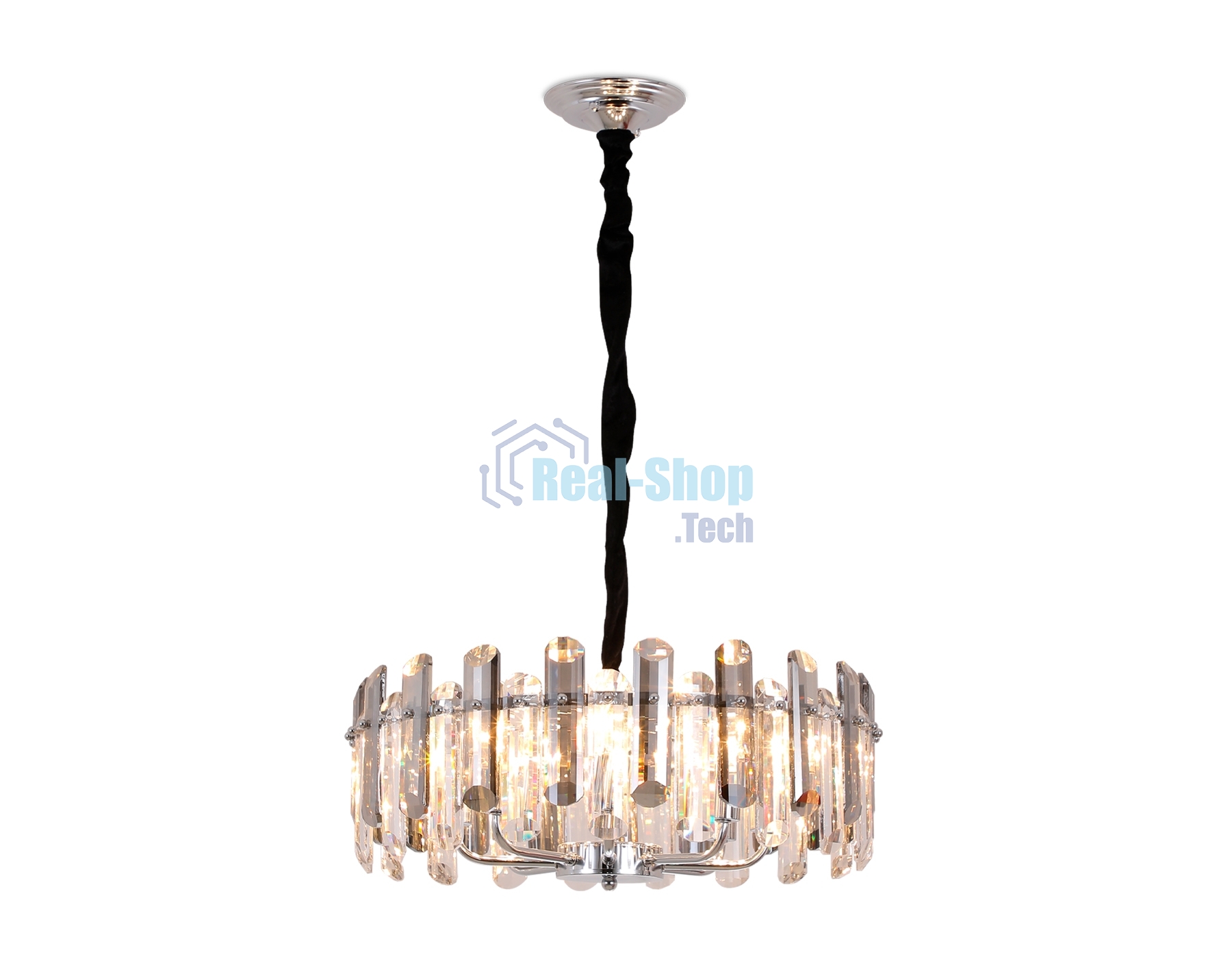 Светильник Ambrella light TR5303/8 CH/SM хром/дымчатый E14/8 max 40W D500*615