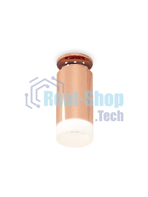 Светильник Ambrella Light XS6326082 PPG/FR золото розовое полированное/белый матовый MR16 GU5.3 (N6906, C6326, N6248)
