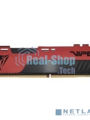 Оперативная память Patriot Viper Elite II, DDR4, 16GB (1x16 GB), 3200 MHz, CL18, DIMM, радиатор, красный, черный