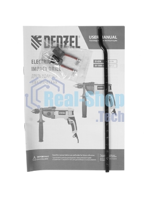 Дрель ударная Denzel IDD-850, 850 Вт, 0-2800 об/мин, 44800 уд/мин
