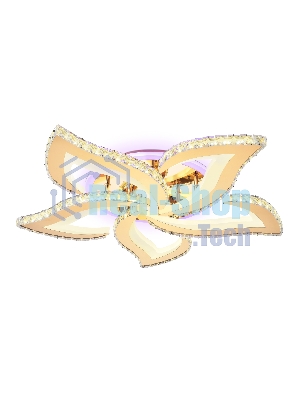 Потолочный светодиодный светильник Ambrella light FA1724/5 GD золото 3000K/4200K/6400K 113W 630*600*100 (ПДУ РАДИО 2.4G)