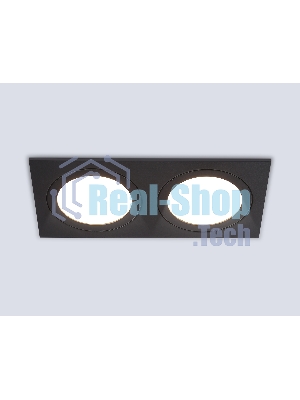 Светильник Ambrella light TN6615/2 BK черный IP44 GX53/2 max 15W 215*110*24