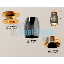 Светильник Ambrella Light XS1123043 DCH/PYG черный хром/золото желтое полированное MR16 GU5.3 (N6905, C1123, N7034)