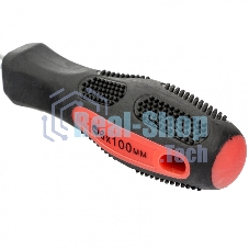 Отвертка Matrix Anti-Slip, SL6,0 х 100 мм, CrV, двухкомп. рукоятка