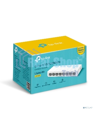 Коммутатор TP-Link LS1008 8x100Mb неуправляемый