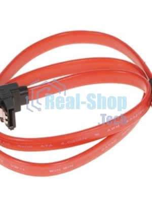 Кабель Vention SATA 3 M/SATA 3 M угол 90 с защелками, красный - 0.5 м KDDRD