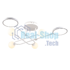 Потолочный светодиодный светильник Ambrella light FL66229/6 WH белый 48W 3000K-6400K+G9/4 880*880*240 (ПДУ ИК)
