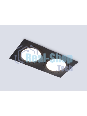 Светильник Ambrella light TN6615/2 BK черный IP44 GX53/2 max 15W 215*110*24