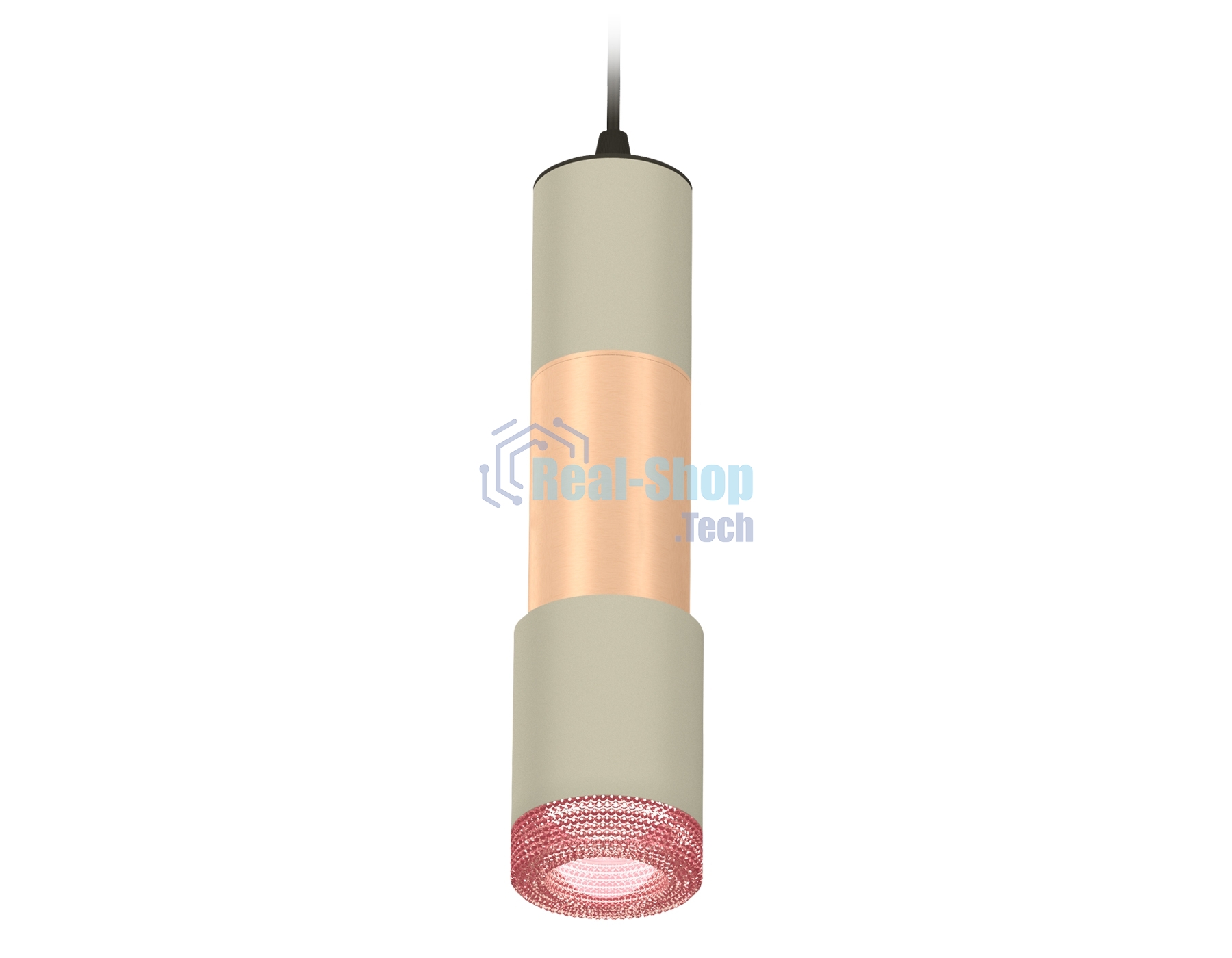Светильник Ambrella Light XP7423061 SGR/PPG/PI серый песок/золото розовое полированное/розовый MR16 GU5.3
