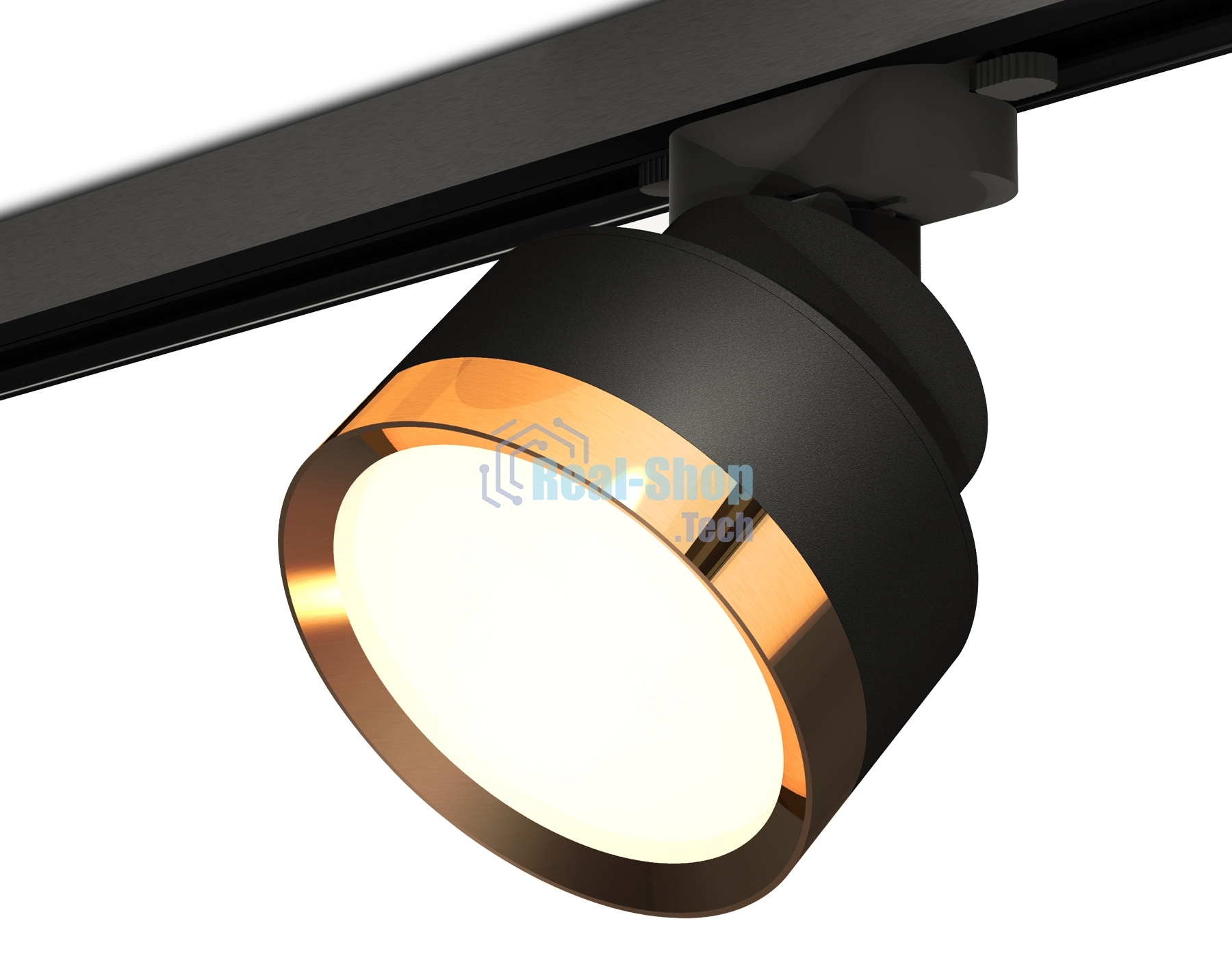 Светильник Ambrella light XT8102004 SBK/PYG черный песок/золото желтое полированное GX53 (A2526, A2106, C8102, N8124)
