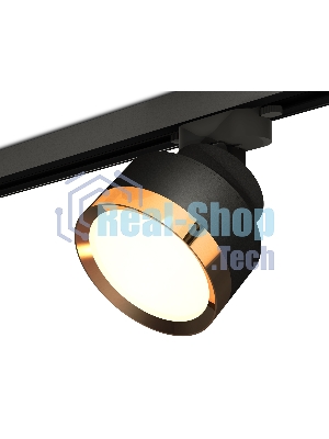 Светильник Ambrella light XT8102004 SBK/PYG черный песок/золото желтое полированное GX53 (A2526, A2106, C8102, N8124)