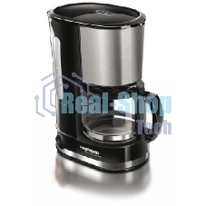 Кофеварка капельная Redmond RCM-M1507 черный/серебристый, исп. кофе - молотый, 0.6 л, 600 Вт